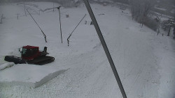 Spodní část sjezdovky skiareálu Karolinka