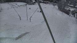 Spodní část sjezdovky skiareálu Karolinka