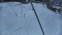 Spodní část sjezdovky skiareálu Karolinka