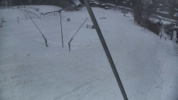 Spodní část sjezdovky skiareálu Karolinka