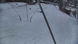 Spodní část sjezdovky skiareálu Karolinka