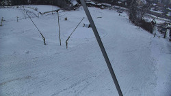 Spodní část sjezdovky skiareálu Karolinka