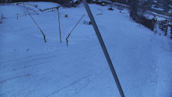 Spodní část sjezdovky skiareálu Karolinka