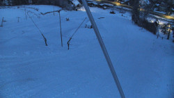 Spodní část sjezdovky skiareálu Karolinka