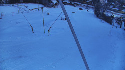 Spodní část sjezdovky skiareálu Karolinka