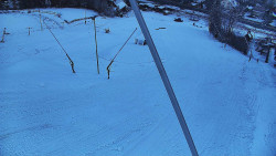 Spodní část sjezdovky skiareálu Karolinka