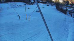 Spodní část sjezdovky skiareálu Karolinka