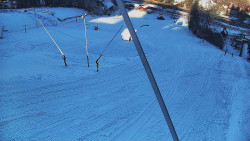 Spodní část sjezdovky skiareálu Karolinka