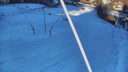 Spodní část sjezdovky skiareálu Karolinka