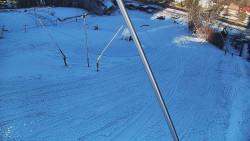 Spodní část sjezdovky skiareálu Karolinka