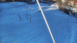 Spodní část sjezdovky skiareálu Karolinka