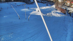 Spodní část sjezdovky skiareálu Karolinka