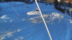 Spodní část sjezdovky skiareálu Karolinka