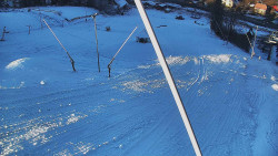 Spodní část sjezdovky skiareálu Karolinka