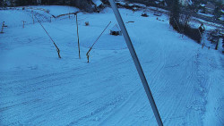 Spodní část sjezdovky skiareálu Karolinka