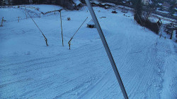 Spodní část sjezdovky skiareálu Karolinka