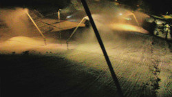 Spodní část sjezdovky skiareálu Karolinka