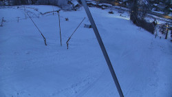 Spodní část sjezdovky skiareálu Karolinka