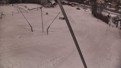 Spodní část sjezdovky skiareálu Karolinka