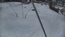 Spodní část sjezdovky skiareálu Karolinka