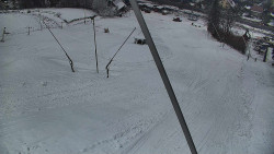 Spodní část sjezdovky skiareálu Karolinka