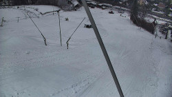 Spodní část sjezdovky skiareálu Karolinka