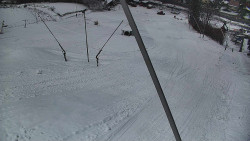 Spodní část sjezdovky skiareálu Karolinka