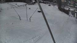 Spodní část sjezdovky skiareálu Karolinka