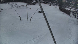 Spodní část sjezdovky skiareálu Karolinka