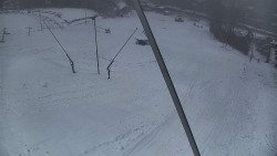 Spodní část sjezdovky skiareálu Karolinka