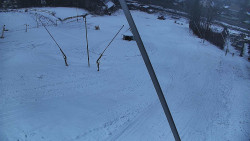 Spodní část sjezdovky skiareálu Karolinka