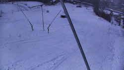 Spodní část sjezdovky skiareálu Karolinka