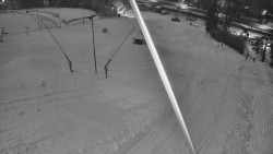 Spodní část sjezdovky skiareálu Karolinka