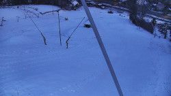 Spodní část sjezdovky skiareálu Karolinka