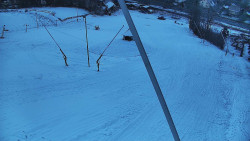 Spodní část sjezdovky skiareálu Karolinka