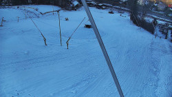 Spodní část sjezdovky skiareálu Karolinka