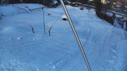 Spodní část sjezdovky skiareálu Karolinka