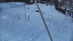 Spodní část sjezdovky skiareálu Karolinka