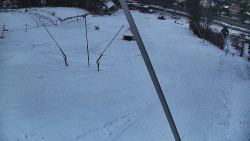 Spodní část sjezdovky skiareálu Karolinka