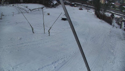 Spodní část sjezdovky skiareálu Karolinka