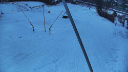 Spodní část sjezdovky skiareálu Karolinka