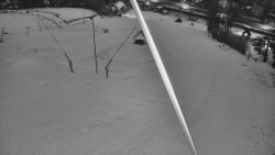 Spodní část sjezdovky skiareálu Karolinka