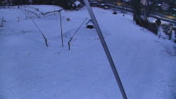 Spodní část sjezdovky skiareálu Karolinka