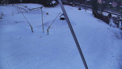 Spodní část sjezdovky skiareálu Karolinka