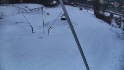 Spodní část sjezdovky skiareálu Karolinka