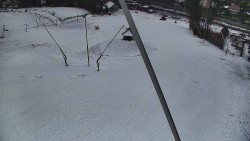 Spodní část sjezdovky skiareálu Karolinka