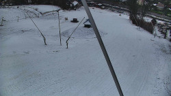 Spodní část sjezdovky skiareálu Karolinka