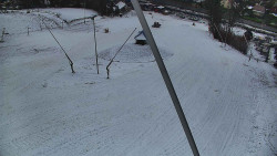 Spodní část sjezdovky skiareálu Karolinka