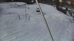 Spodní část sjezdovky skiareálu Karolinka