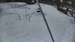 Spodní část sjezdovky skiareálu Karolinka